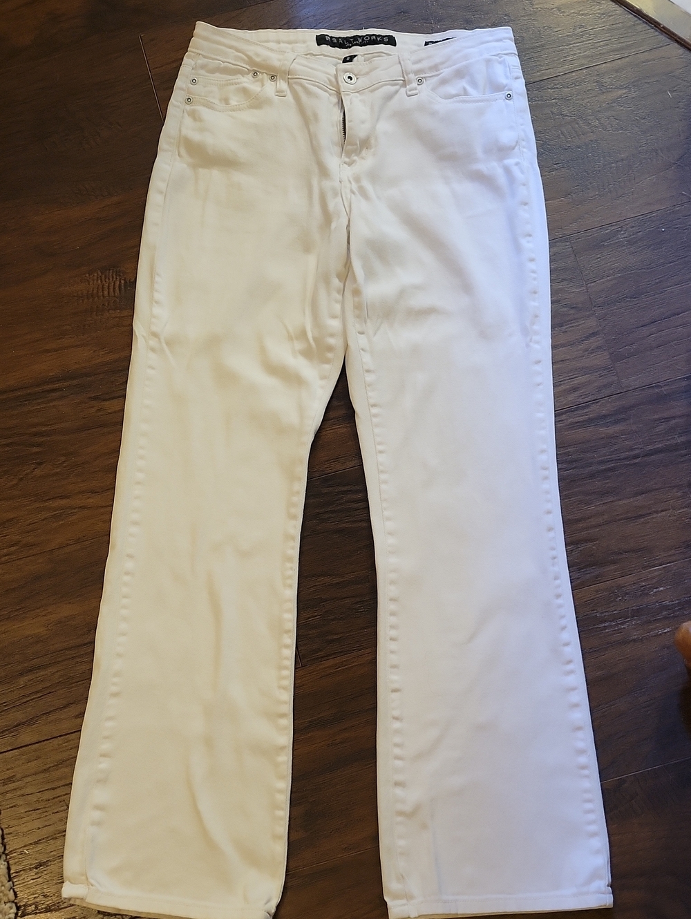 Salt Works White Flare Jeans - Clean Wide Leg Size 8